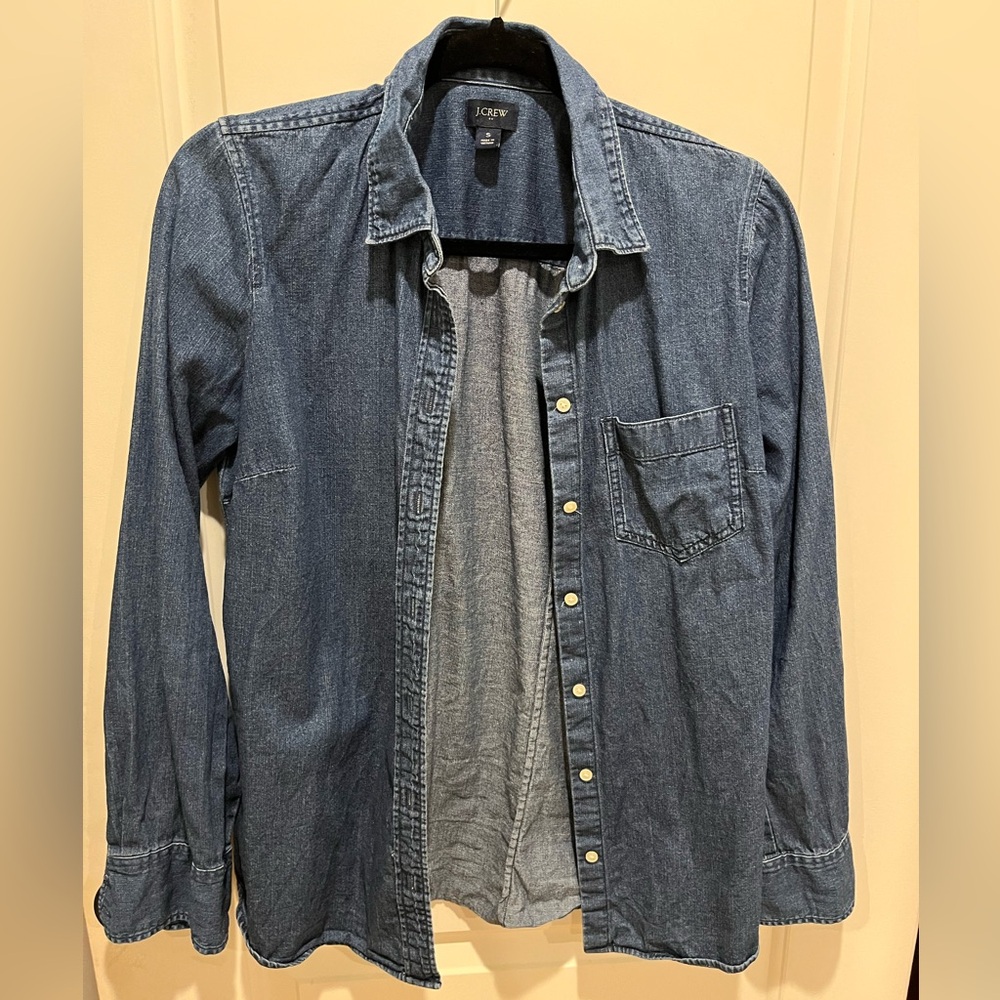 J Crew Denim Button-Up Shirt